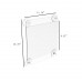 FixtureDisplays® Clear Window Signs Plexiglass Acrylic Feature 8-1/2